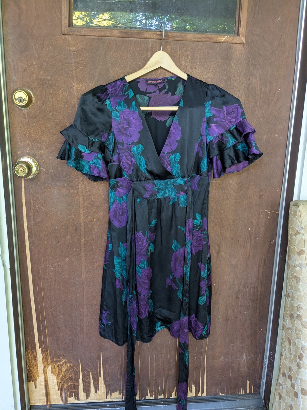 Vintage Betsey Johnson 100% Silk Dress